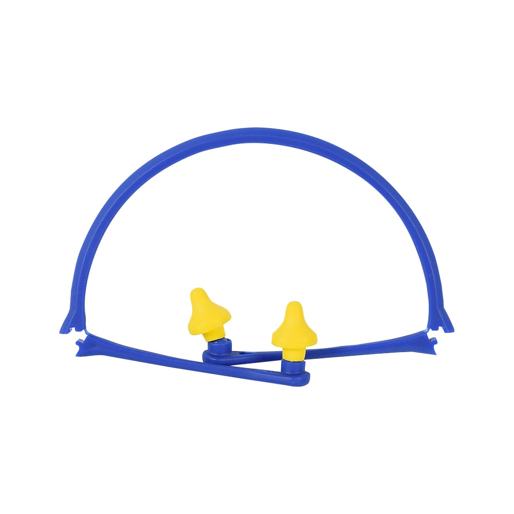 Bouchons d'oreilles reliés avec arceau pliable