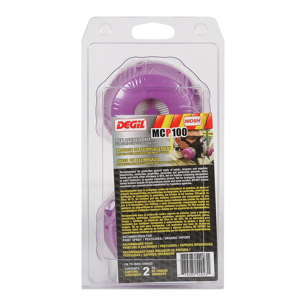 Cartouches MC/P100 pour masque respiratoire Pqt/2