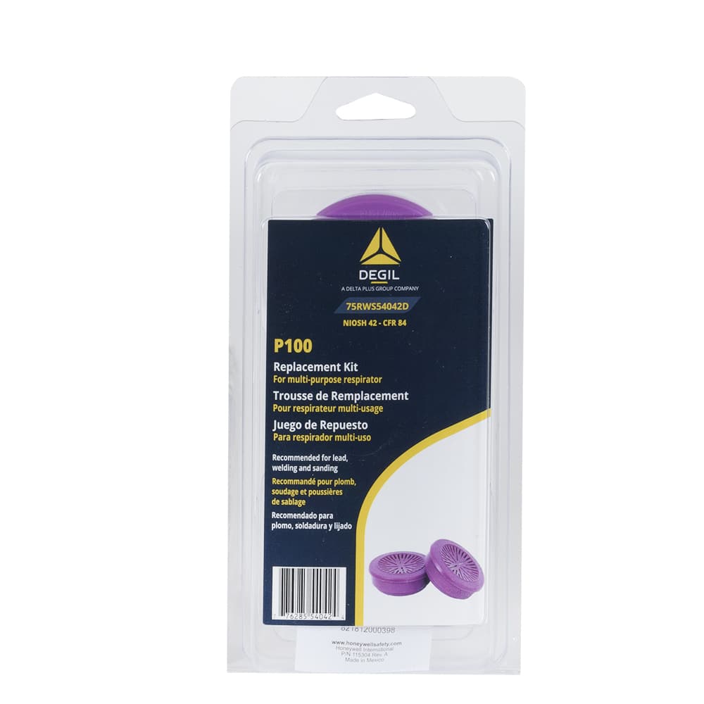 P100 Half Mask Respirator Cartridges Pkg/2