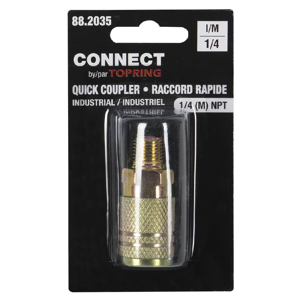 Raccord rapide 1/4 po industriel