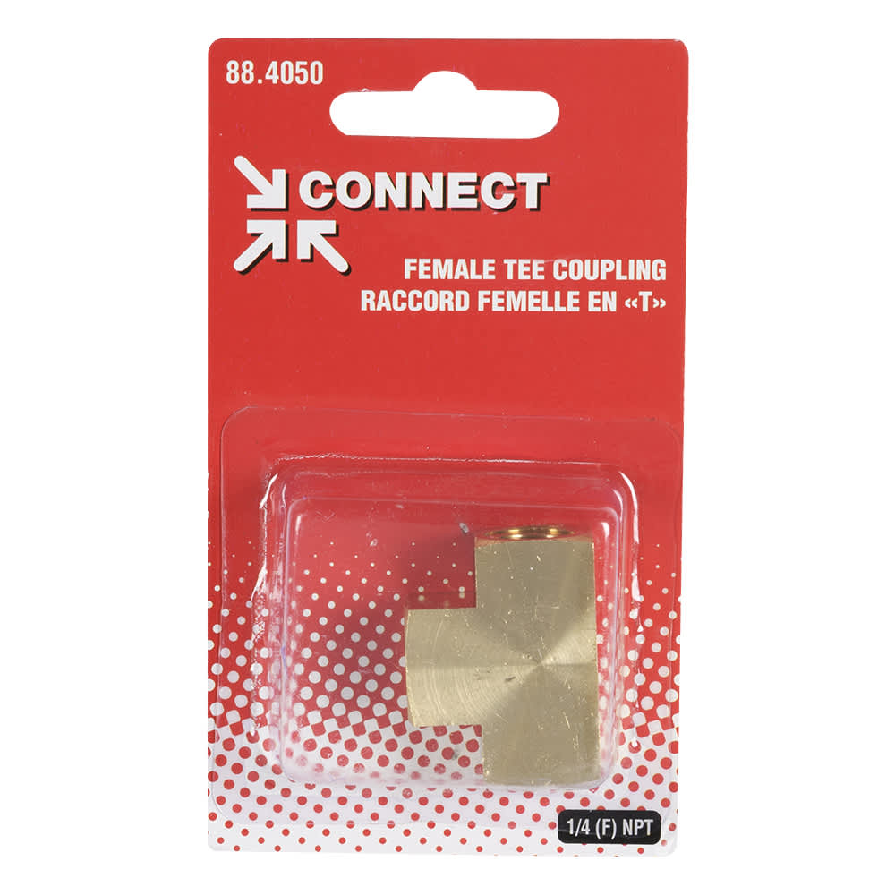 Raccord en té 1/4 po femelle