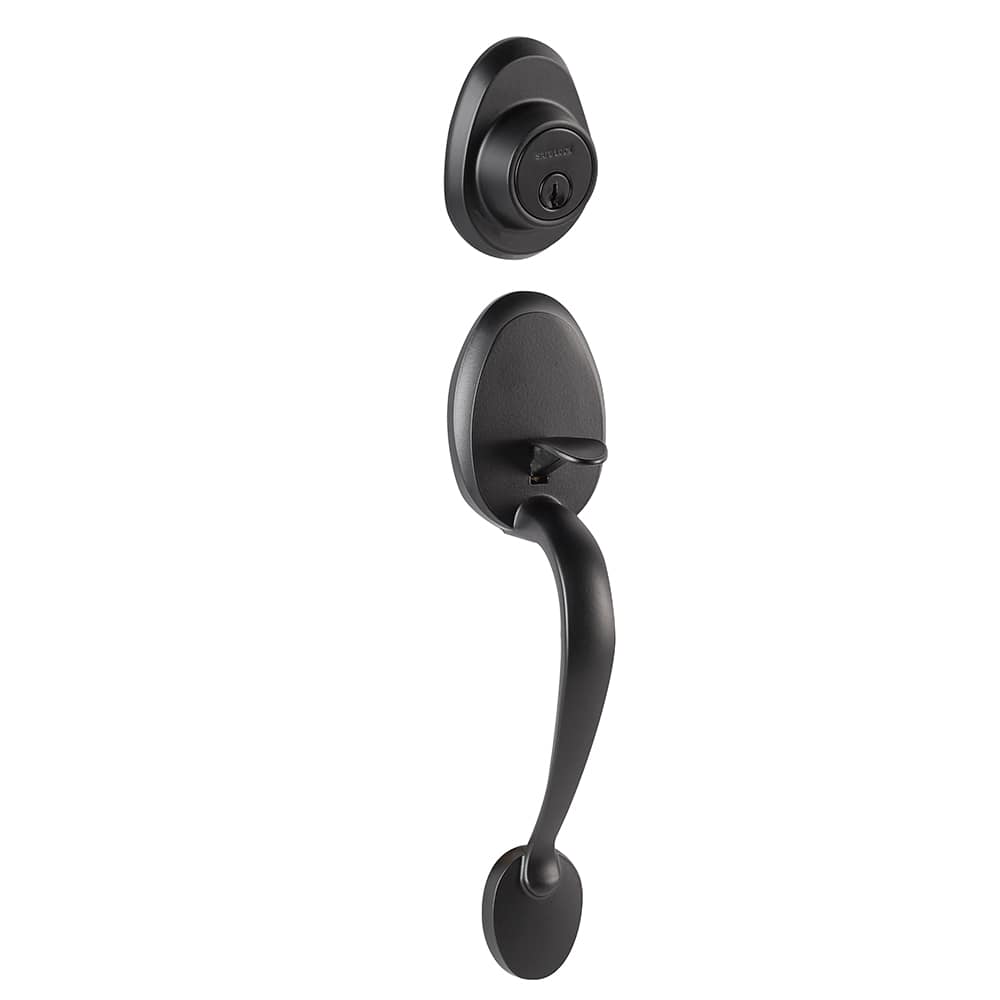 Daytona Entry Key Handleset Door Black