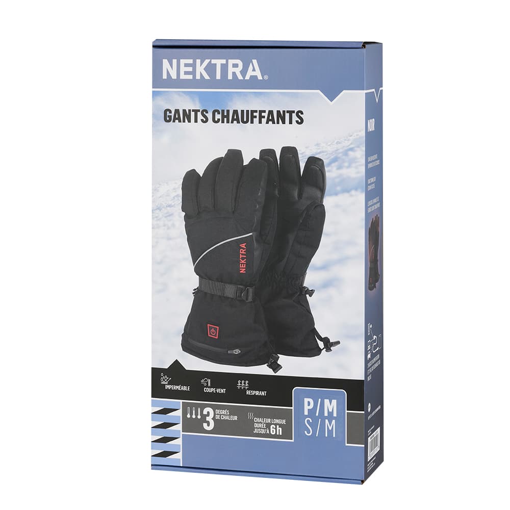 Gants chauffants petit / moyen NEKTRA