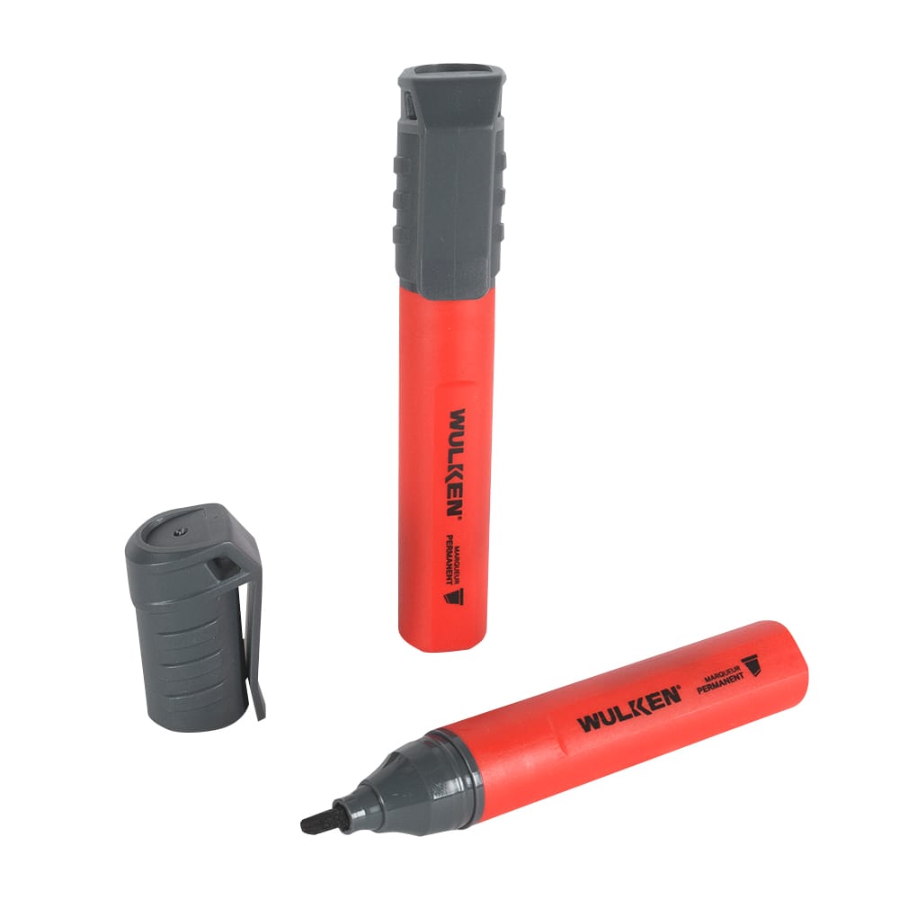 Crayons marqueurs permanents Pqt/2 WULKEN