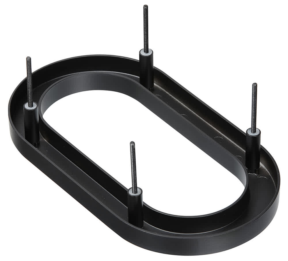 Chiffre 0 Elite en fonte d'aluminium noir 10 po