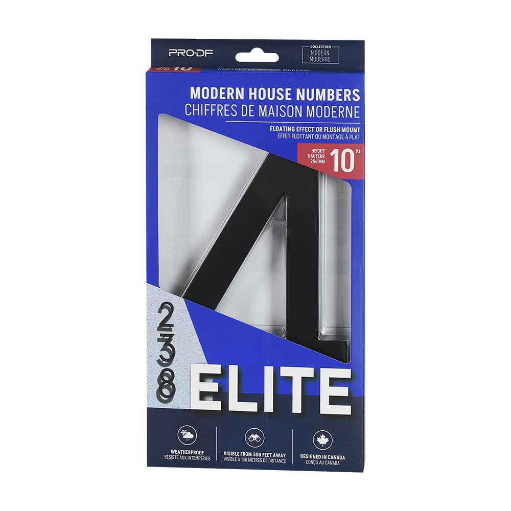 Elite Number 4 Cast Aluminum Black 10 in.