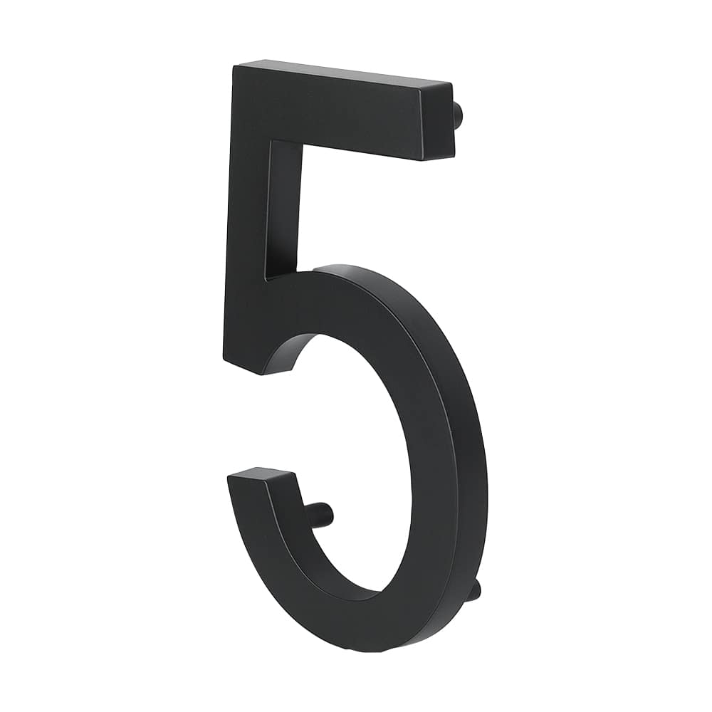 Chiffre 5 Elite en fonte d'aluminium noir 10 po