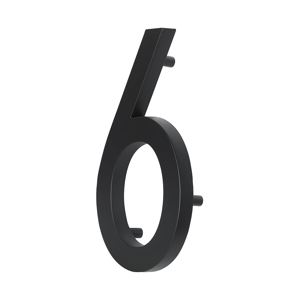 Elite Number 6 Cast Aluminum Black 10 in.