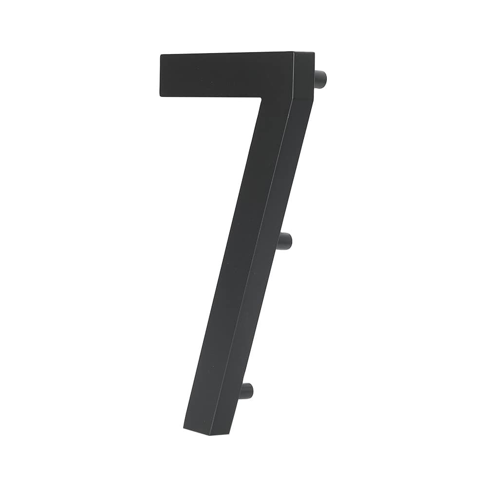 Chiffre 7 Elite en fonte d'aluminium noir 10 po