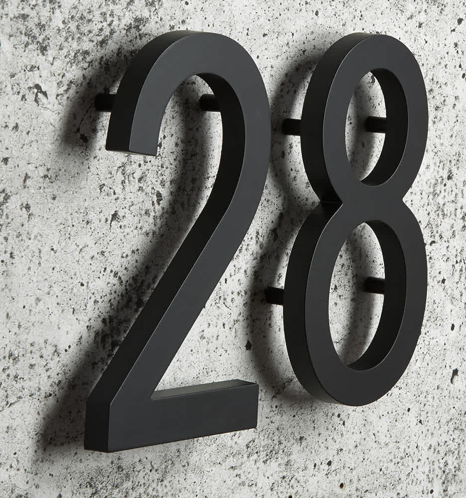 Chiffre 7 Elite en fonte d'aluminium noir 10 po