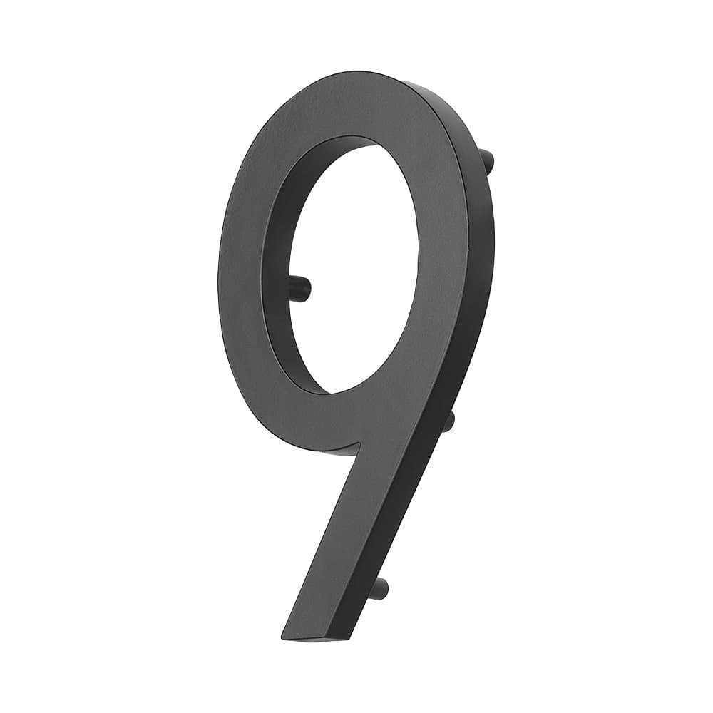 Chiffre 9 Elite en fonte d'aluminium noir 10 po