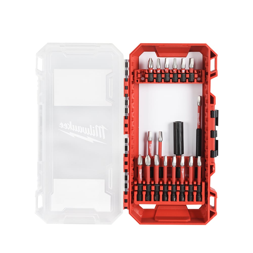 Ensemble de 18 embouts pour tournevis à chocs Shockwave MILWAUKEE