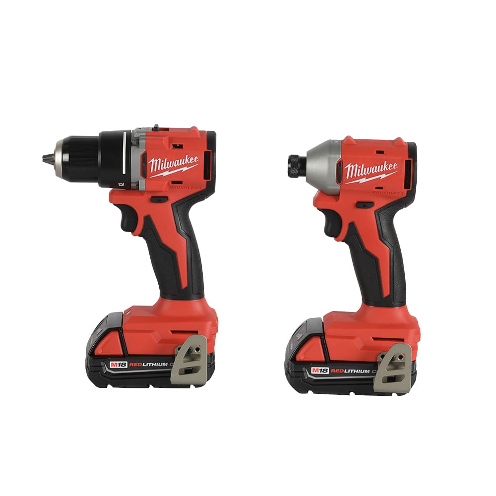 Ensemble de perceuse et tournevis à chocs sans balais 18 V lithium-ion MILWAUKEE