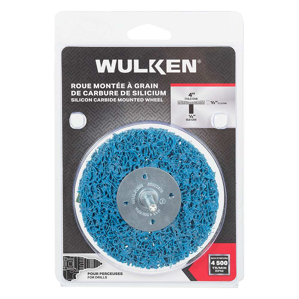 Roue montée pour perceuses 4&nbsp;po WULKEN