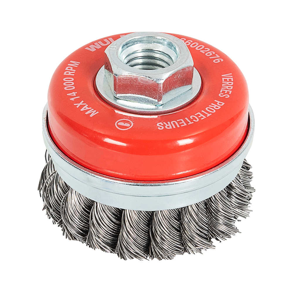 Brosse à fils noués pour rectifieuses 2&nbsp;3/4&nbsp;po WULKEN