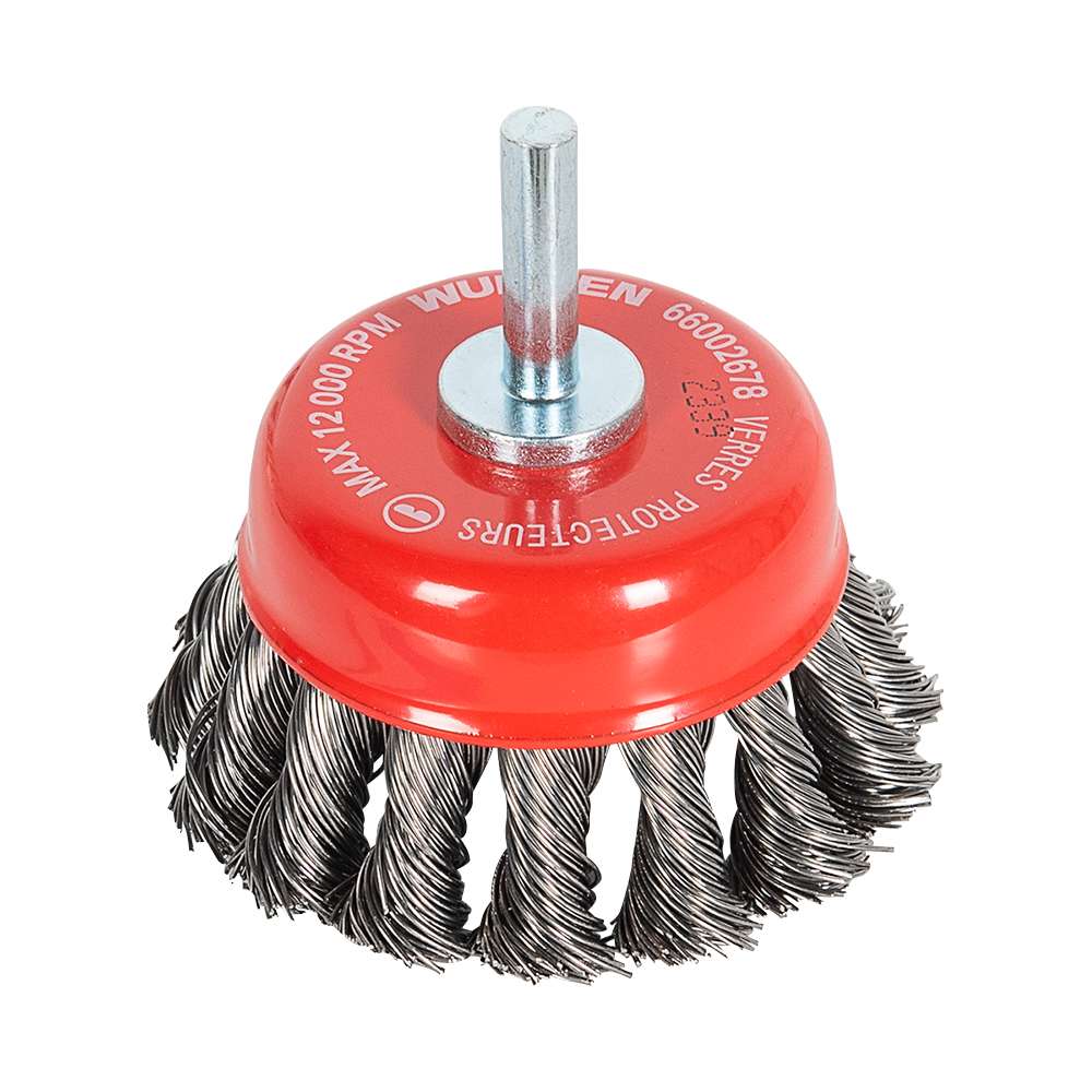 Brosse à fils noués pour perceuses 2&nbsp;3/4&nbsp;po WULKEN