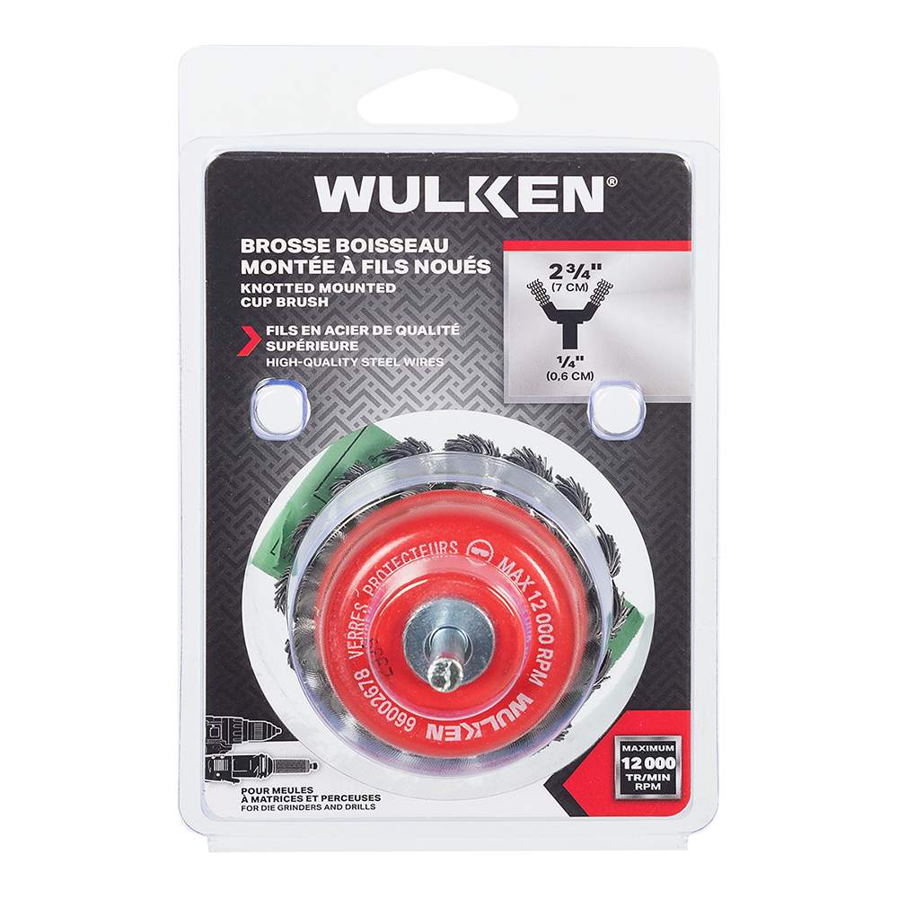 WULKEN Drill Knotted Cup Brush 2&nbsp;3/4&nbsp;in.