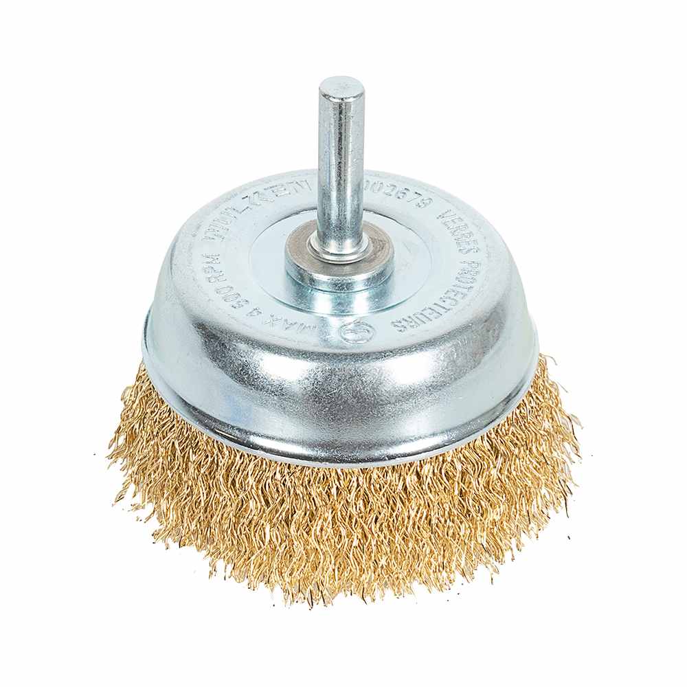 Brosse à fils crêpés pour perceuses 2&nbsp;3/4&nbsp;po WULKEN