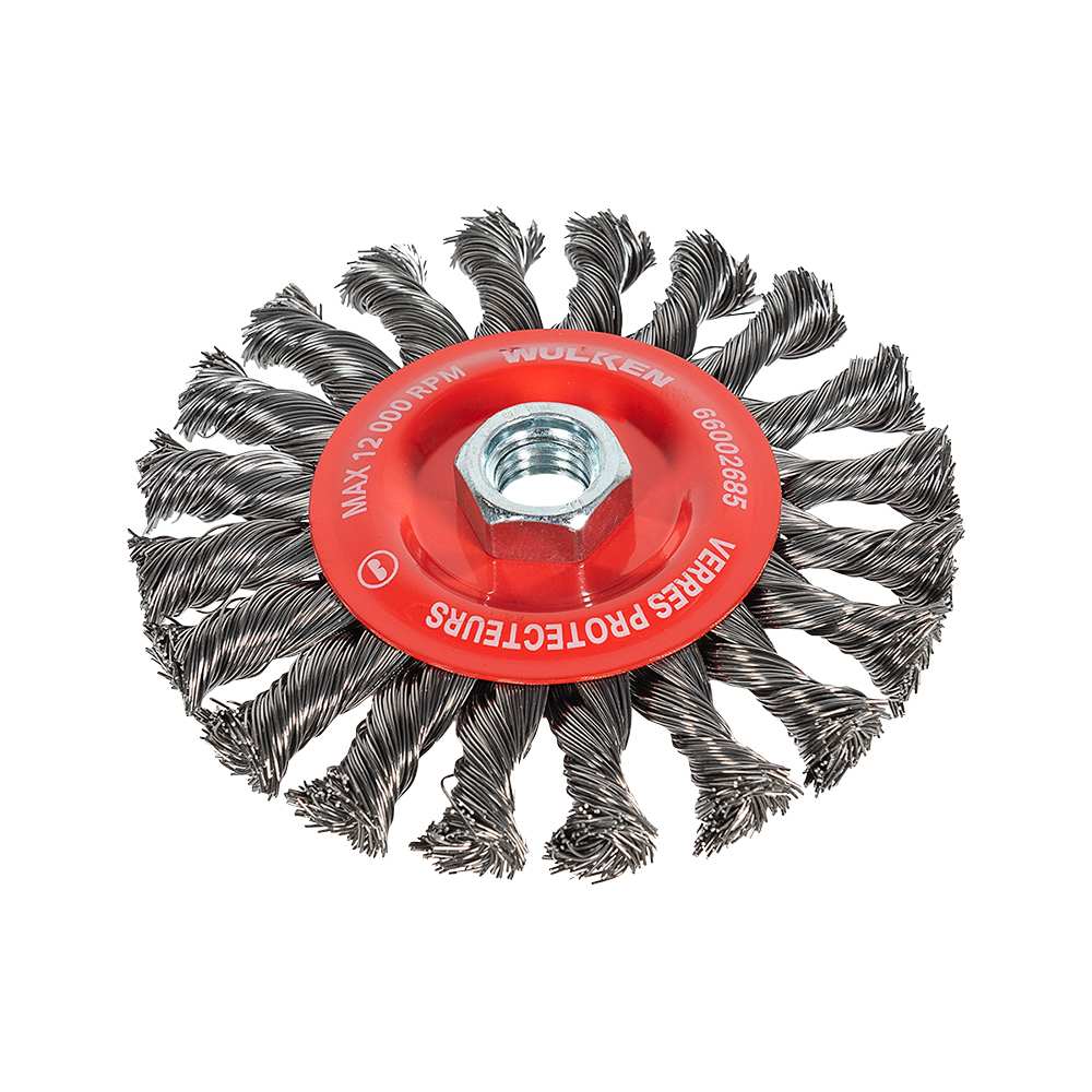 Roue à fils noués pour rectifieuses 5&nbsp;po WULKEN