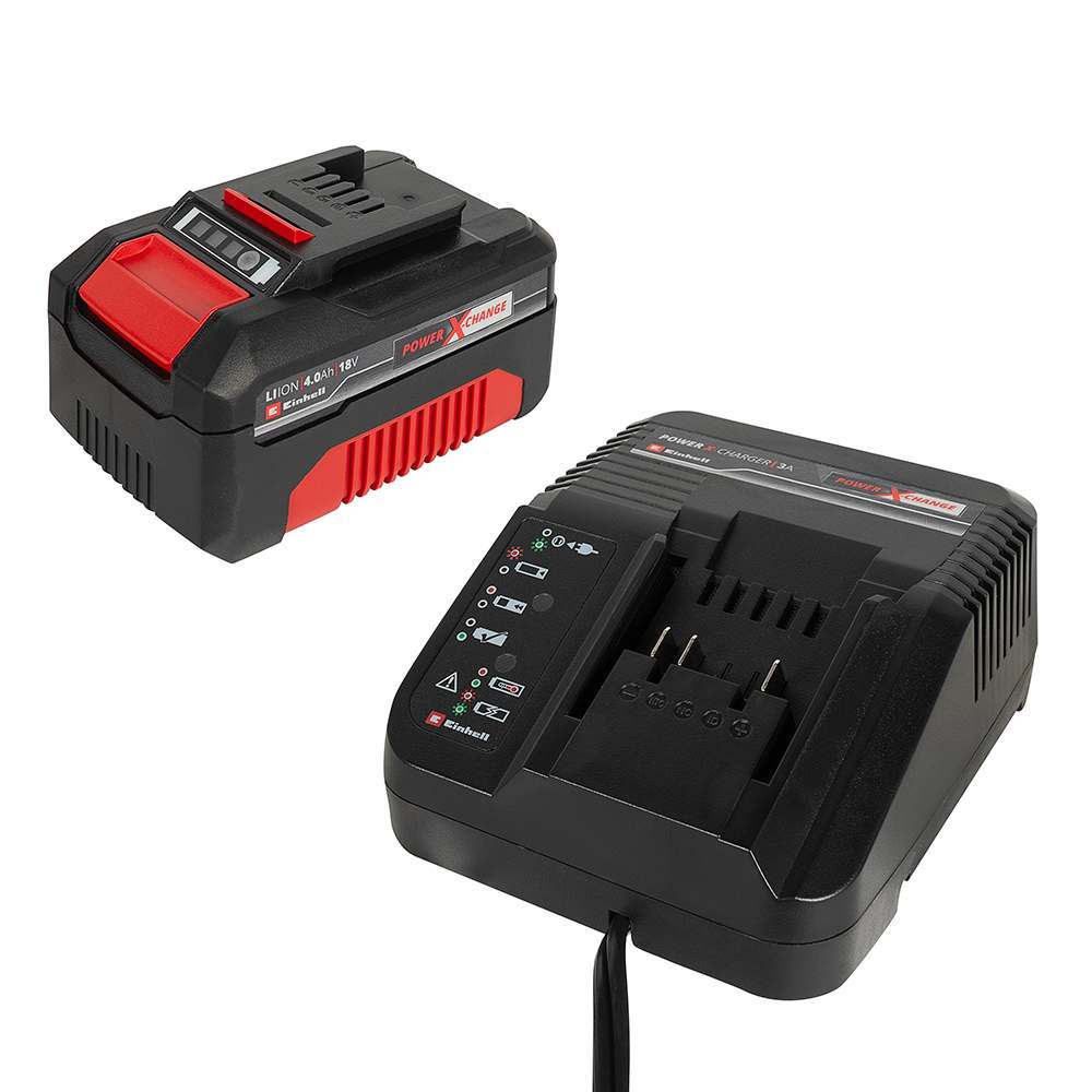 Ensemble chargeur Einhell PXC et batterie 18 V 4,0 Ah