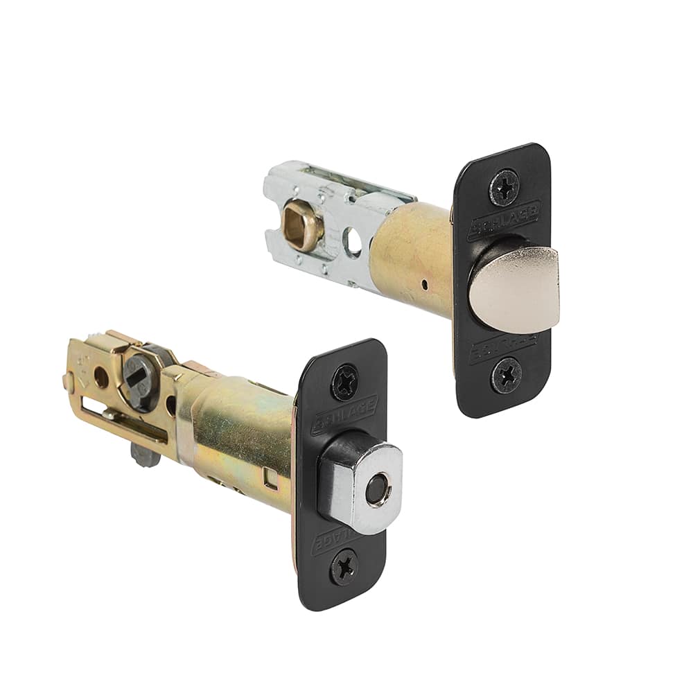 Serrure de porte d'entrée électronique à clavier numérique et poignée bec-de-cane Dexter noire