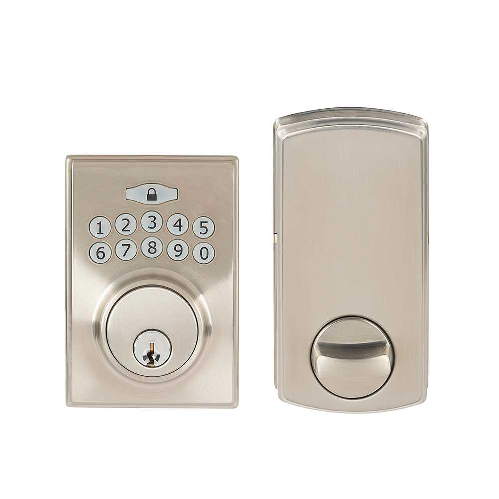 Sutton Digital Keypad Electronic Door Deadbolt Lock Satin Nickel