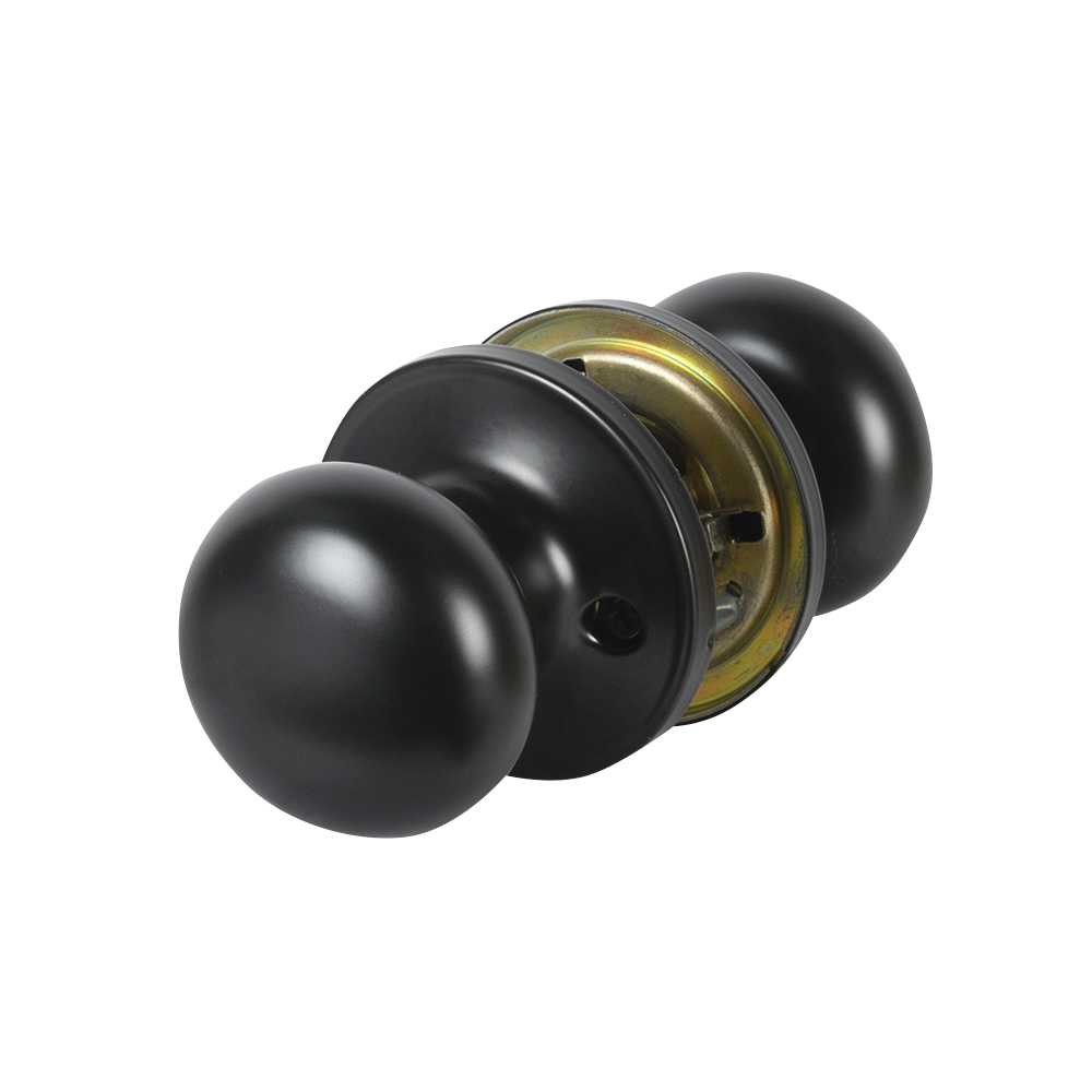 Poignée de porte de passage Stratus noire