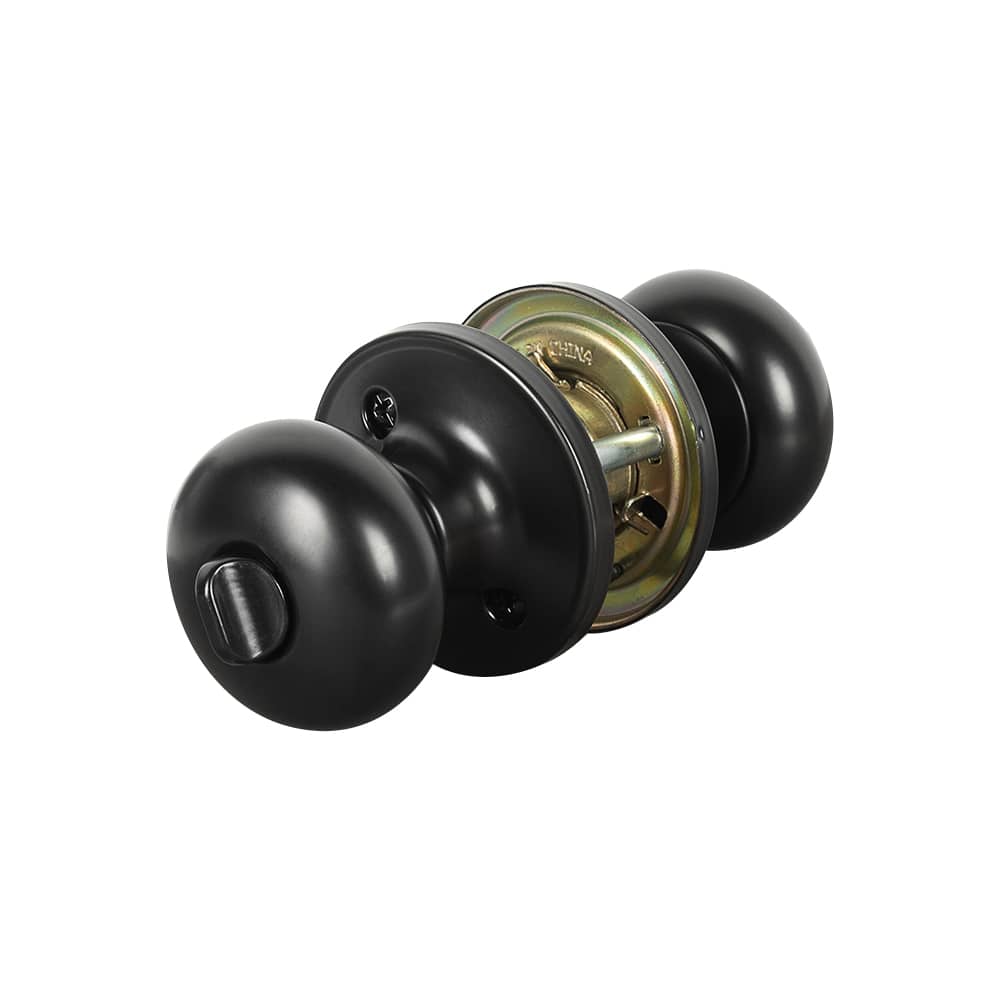 Poignée de porte d'entrée à clé Stratus noire