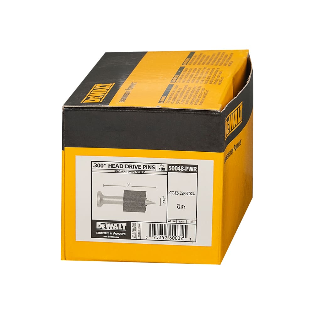 Clous pour outils à percussion 3 po Pqt/100 DEWALT