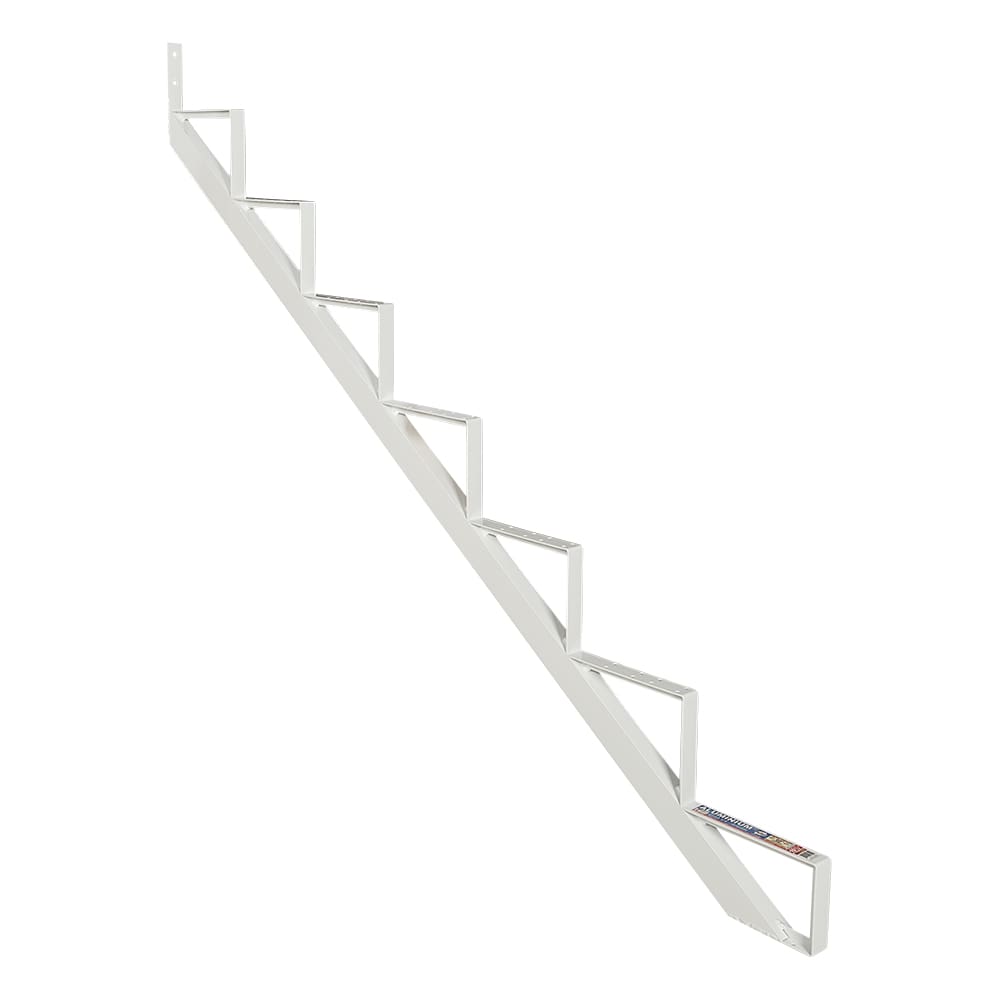 Limon d'escalier en aluminium blanc 7 marches Collection 11. PYLEX