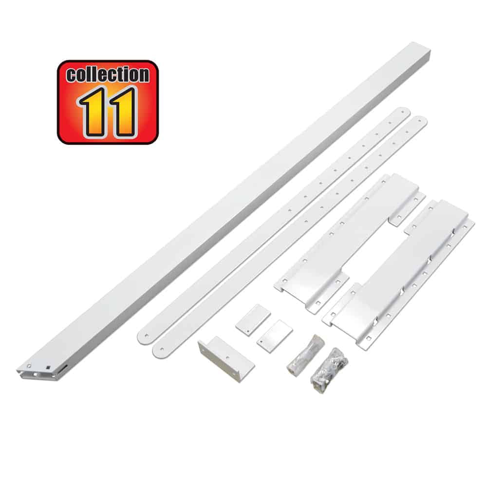 Connecteur pour limon d'escalier en aluminium blanc Collection 11. PYLEX