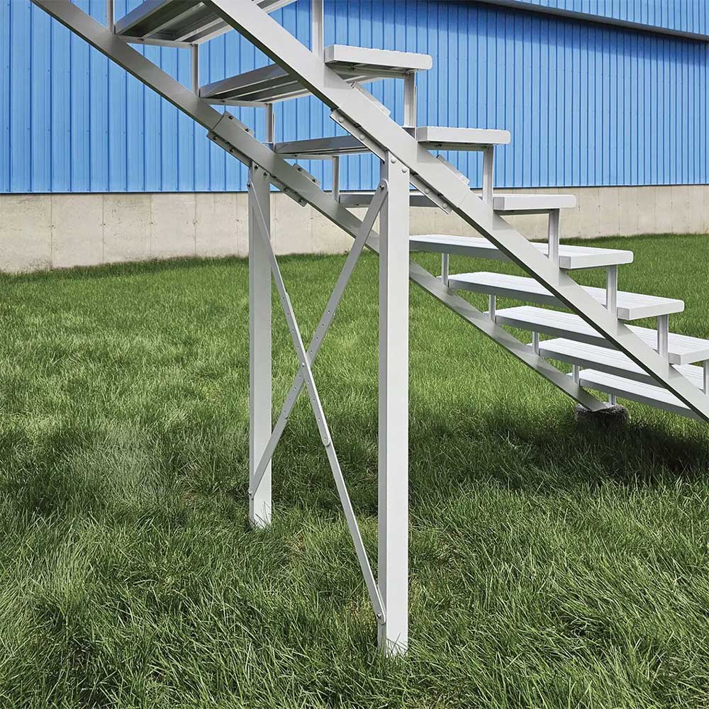 PYLEX White Aluminum Stair Stringer Connector Collection 11.