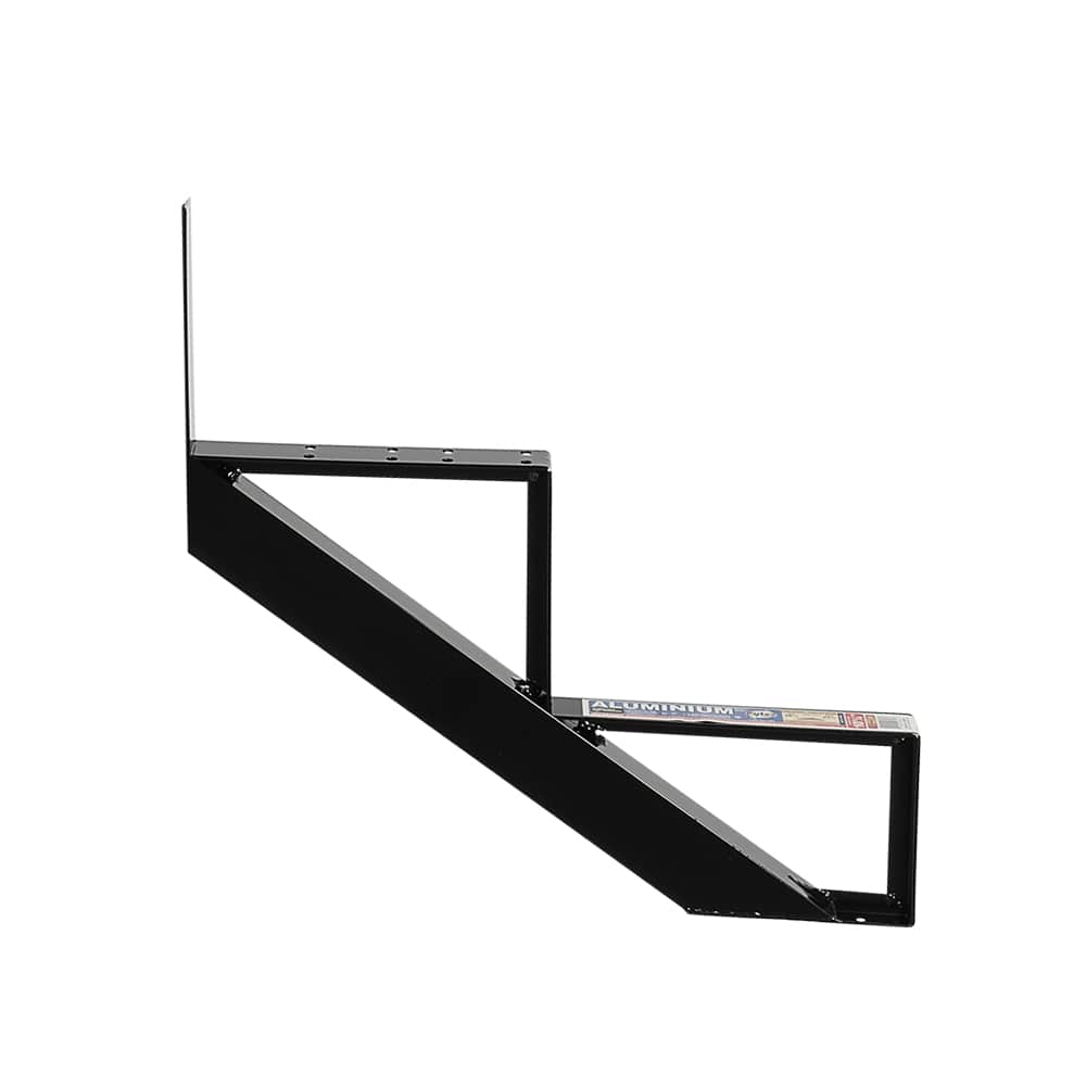 Limon d'escalier en aluminium noir 2&nbsp;marches Collection&nbsp;11. PYLEX