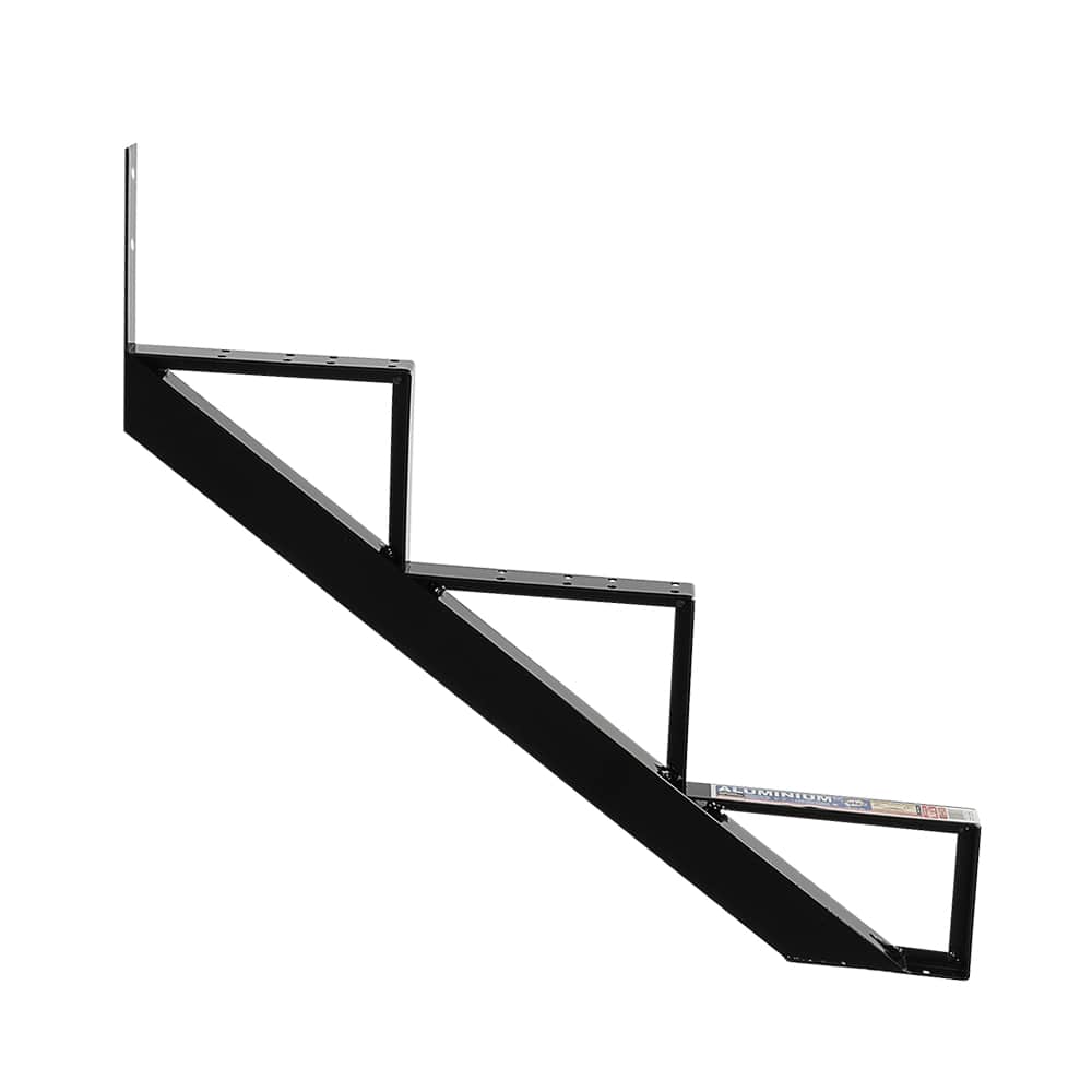 Limon d'escalier en aluminium noir 3&nbsp;marches Collection&nbsp;11. PYLEX