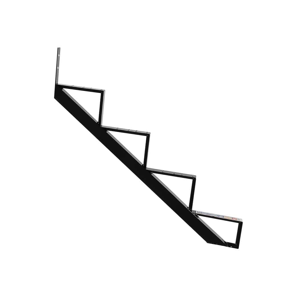 Limon d'escalier en aluminium noir 4&nbsp;marches Collection&nbsp;11. PYLEX
