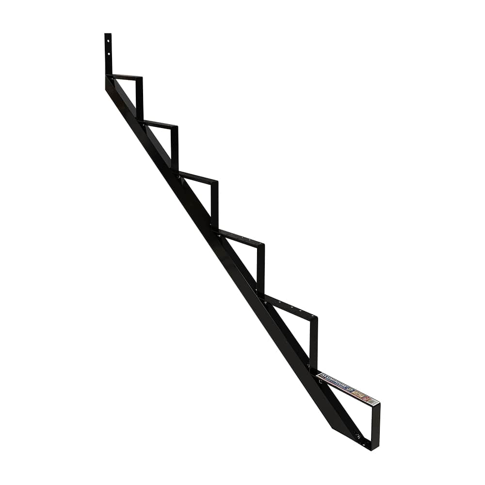 Limon d'escalier en aluminium noir 6 marches Collection 11. PYLEX