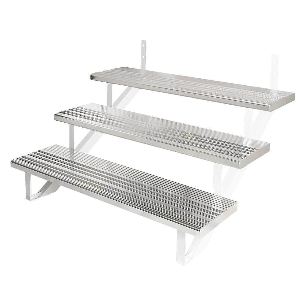 Marche en aluminium anodisé 48 po&nbsp;x&nbsp;11&nbsp;po Collection&nbsp;11. PYLEX