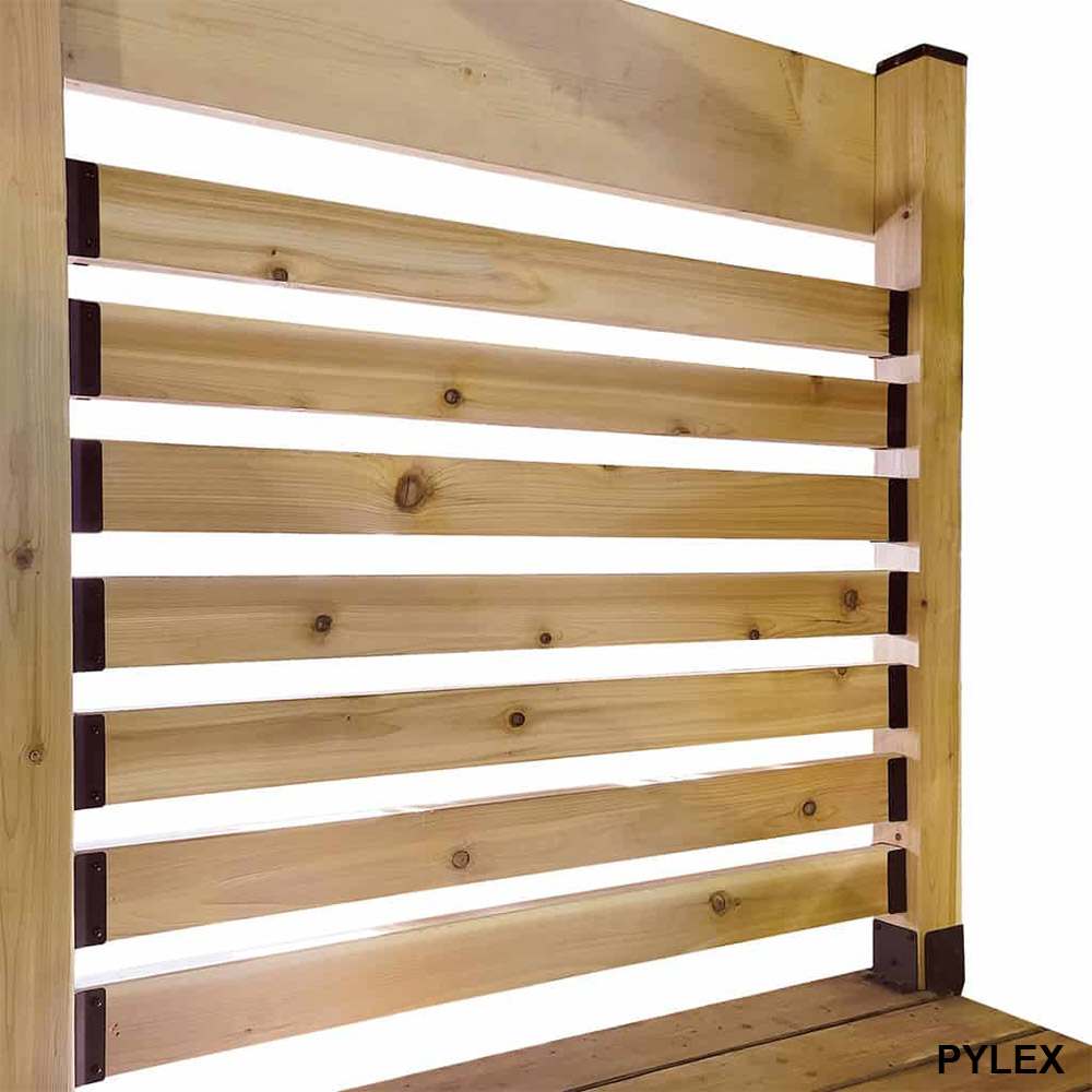 PYLEX Fixrail Railing Connectors Pkg/4