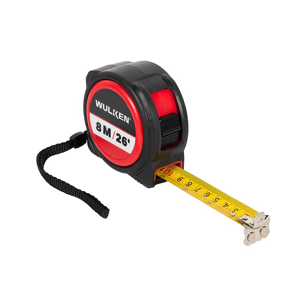 Ruban à mesurer 26&nbsp;pi/8 m&nbsp;x&nbsp;1&nbsp;po WULKEN
