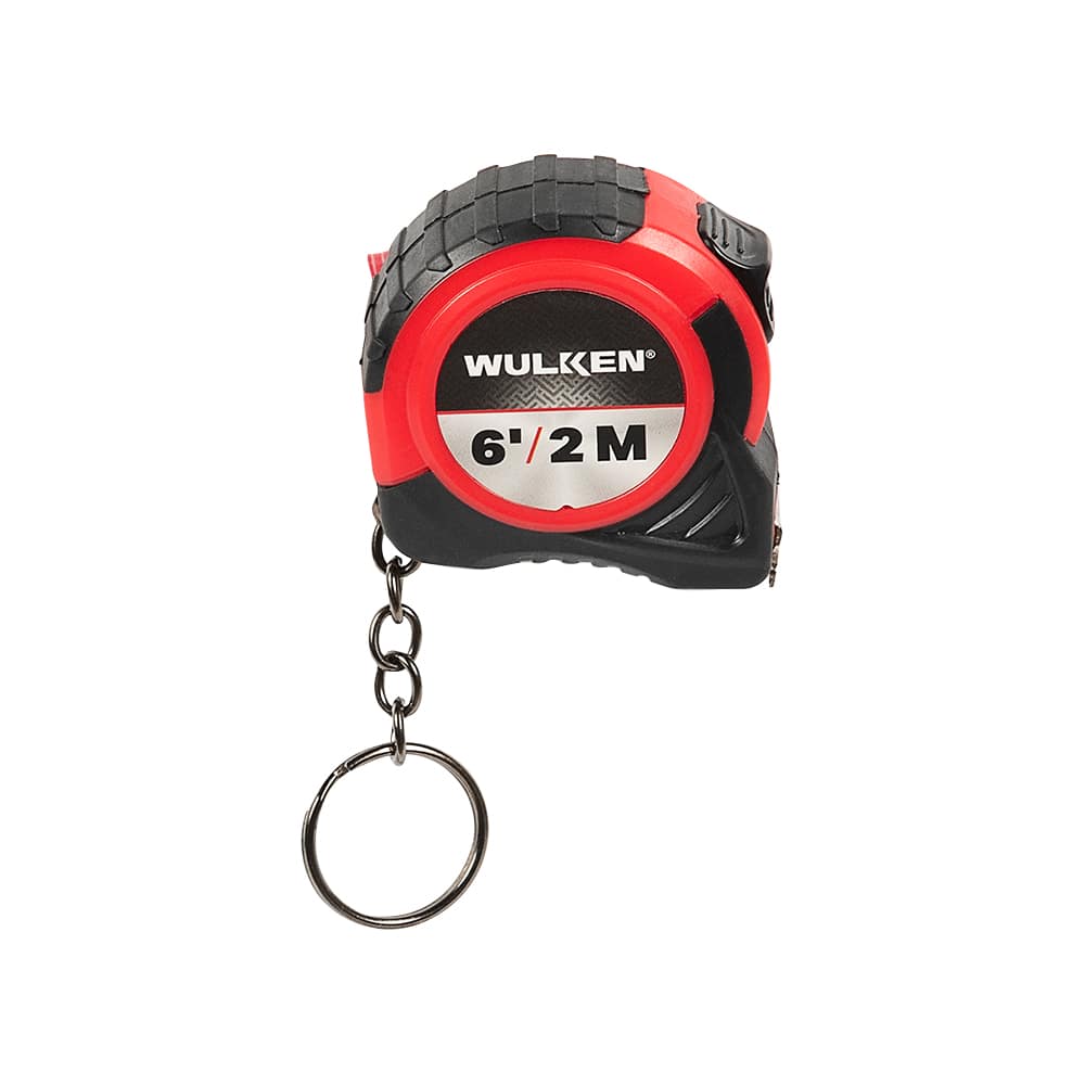 WULKEN ELITE Tape Measure/Key Chain 6 ft./2 m x 5/8 in.