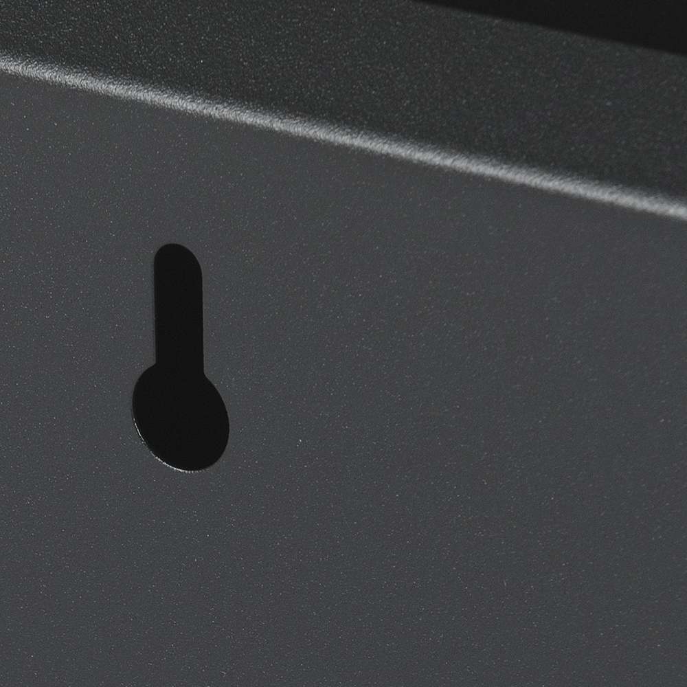 Boîte aux lettres contemporaine en acier galvanisé noire