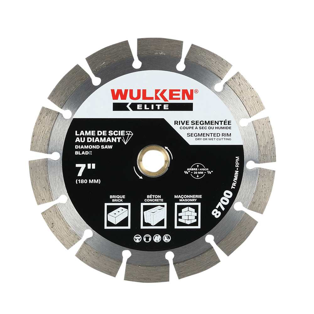 WULKEN ELITE Diamond Blade Segmented Rim 7 in.