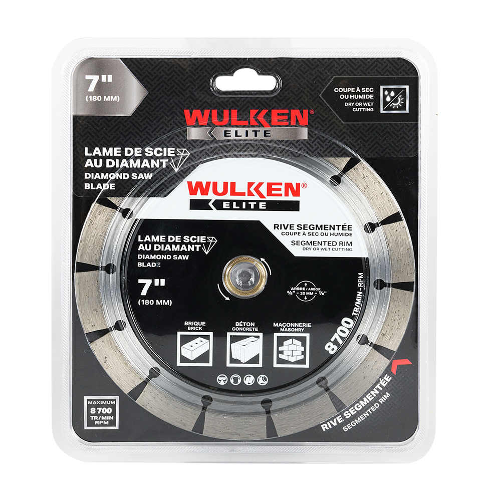 WULKEN ELITE Diamond Blade Segmented Rim 7 in.