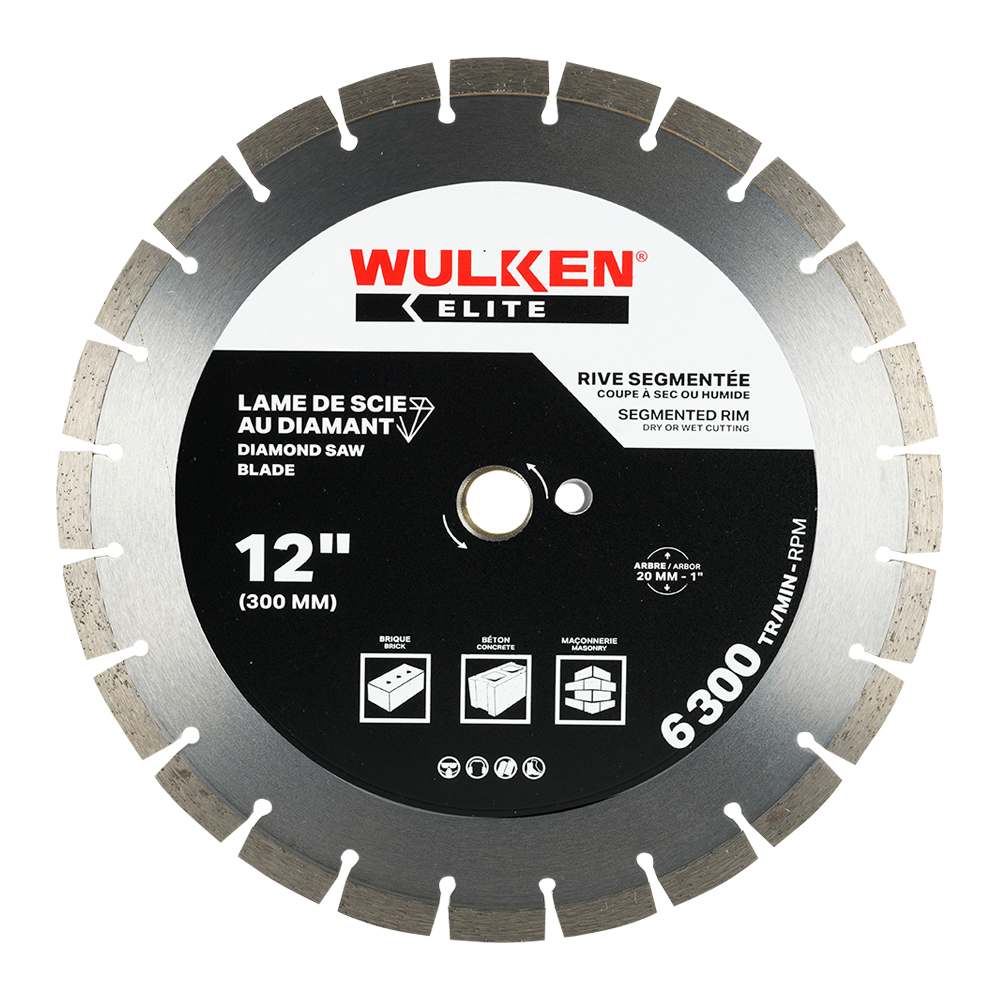 Lame au diamant 12 po à rive segmentée WULKEN ELITE