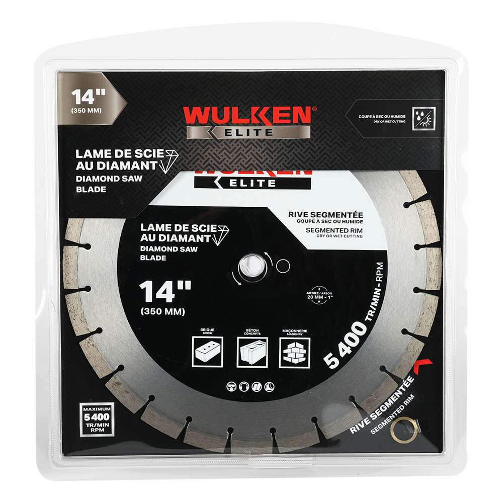 WULKEN ELITE Diamond Blade Segmented Rim 14 in.