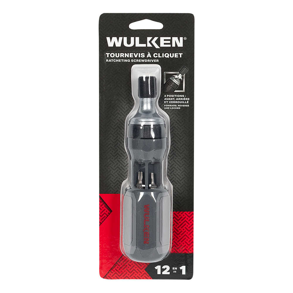 Tournevis à cliquet 12-en-1 WULKEN