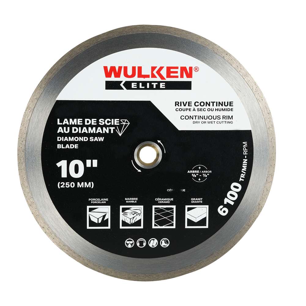 Lame au diamant 10 po à rive continue WULKEN ELITE