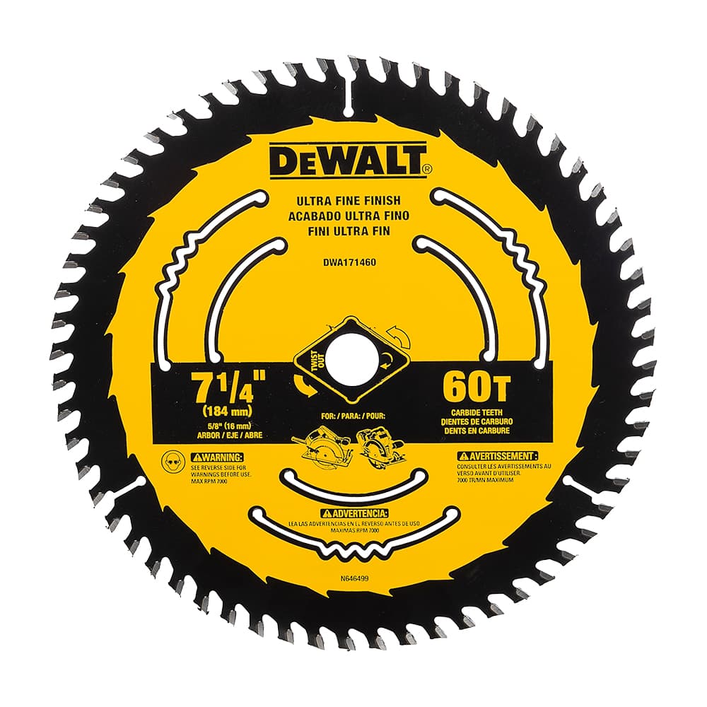 DEWALT Finishing Circular Saw Blade 7 1/4 in. 60 Teeth