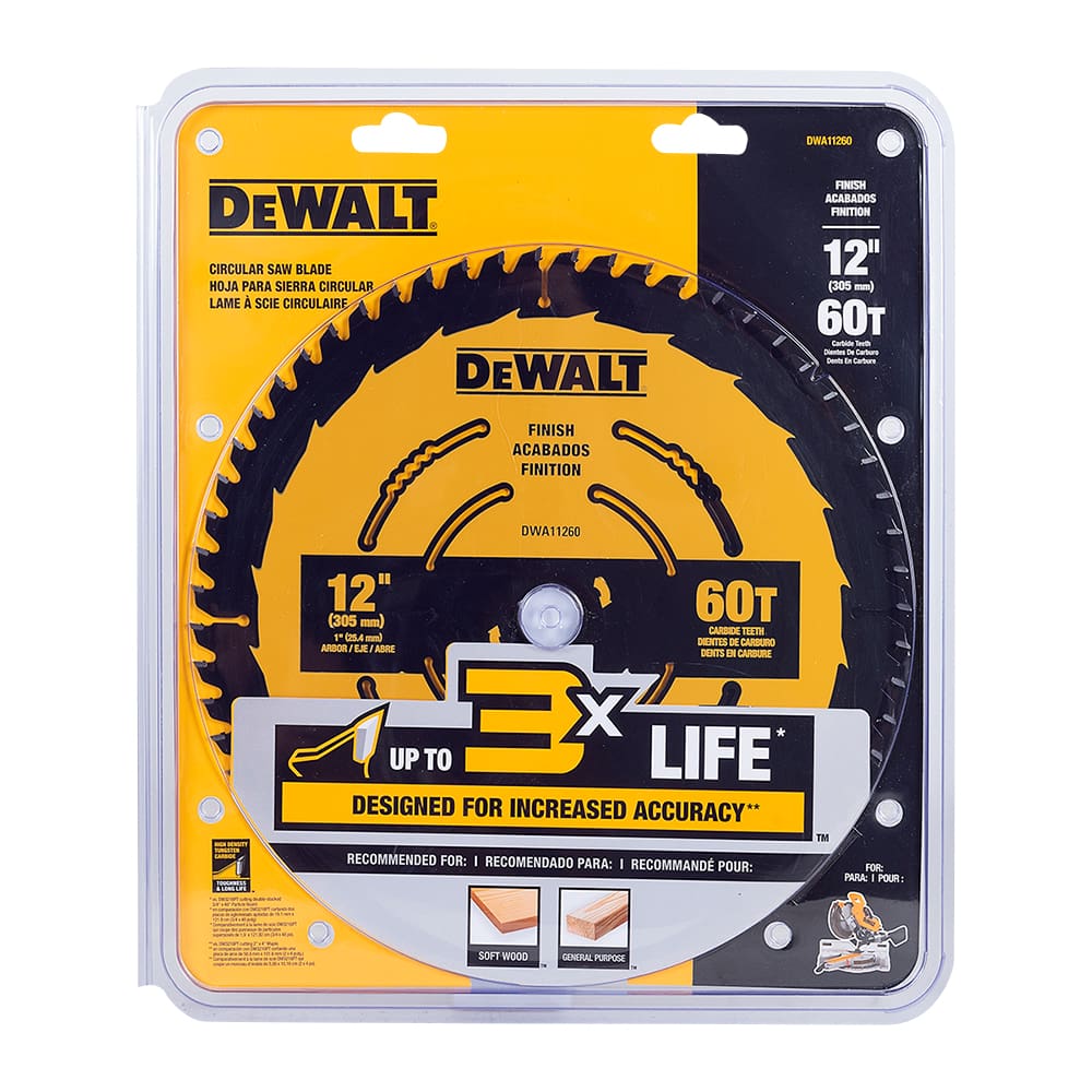 DEWALT Finishing Circular Saw Blade 12 in. 60 Teeth