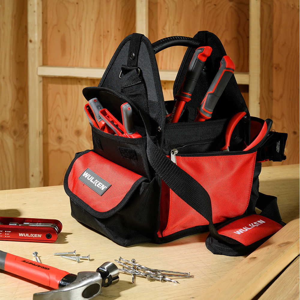 Sac à Outils étanche Vert Toile - Parfait Pour électricien, Maçon, Bricoleur